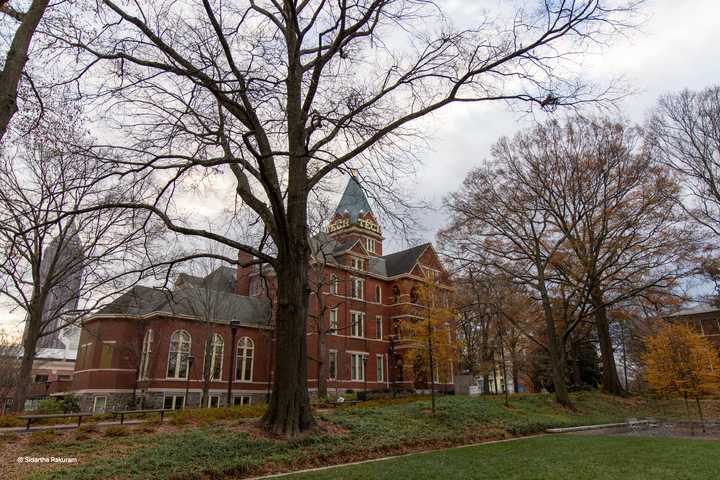 Tech Tower and the pencil building